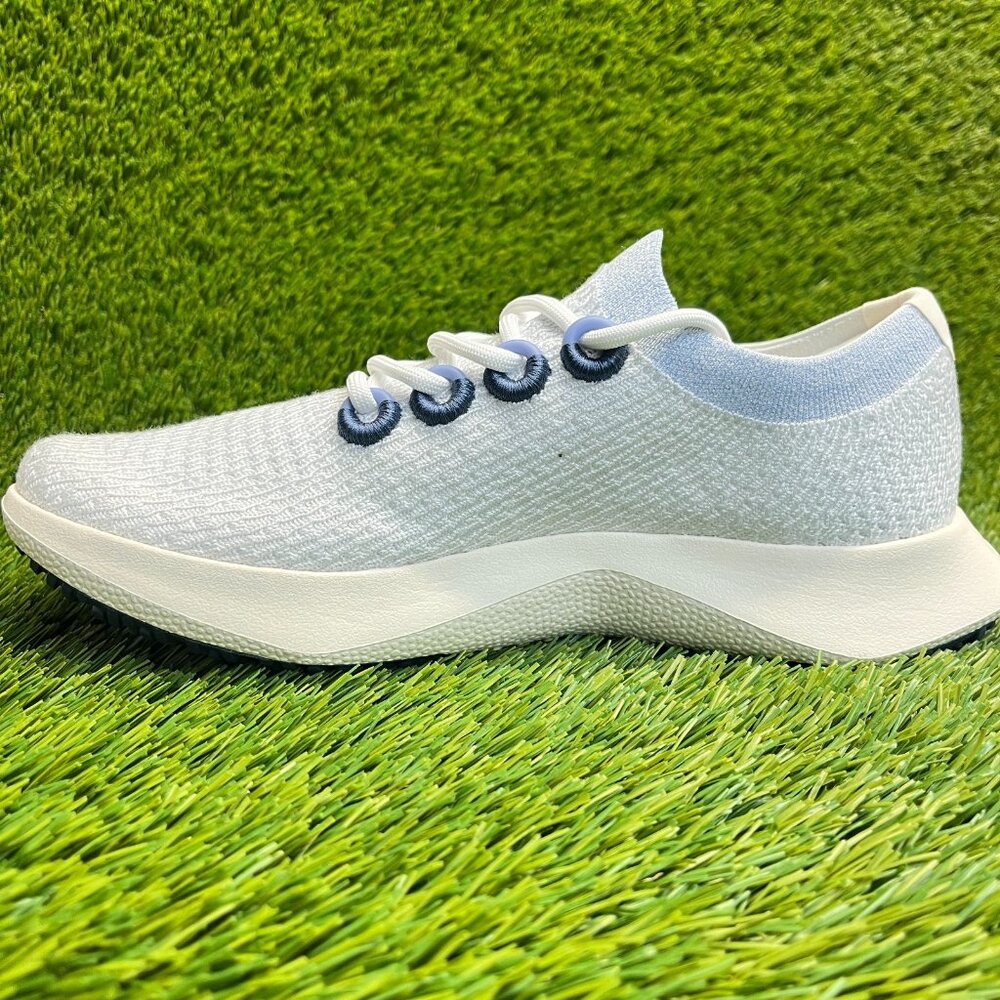 allbirds Men's Light Blue and White Tree Runners Sneakers - Picture 2 of 11